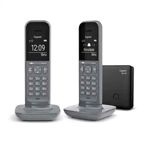 ⁨Gigaset Telefon bezprzewodowy CL390 Duo Gray⁩ w sklepie Wasserman.eu