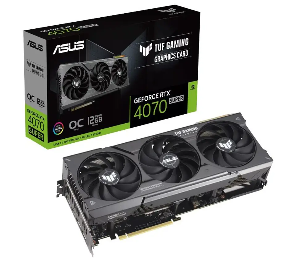 ⁨VGA PCIE16 RTX4070 SUPER 12GB/TUF-RTX4070S-O12G-GAMING ASUS⁩ at Wasserman.eu