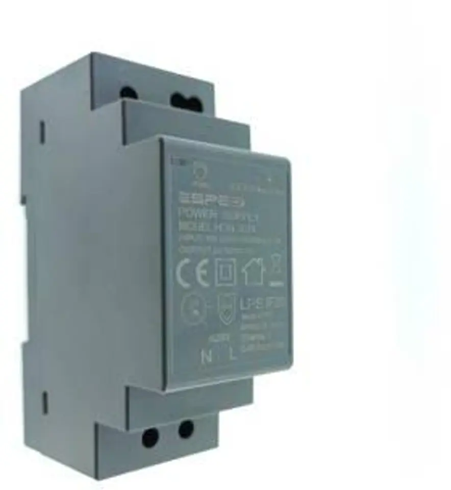 ⁨ZASILACZ IMPULSOWY NA SZYNĘ DIN ESPE HDN-3024 24V/30W/1A⁩ w sklepie Wasserman.eu