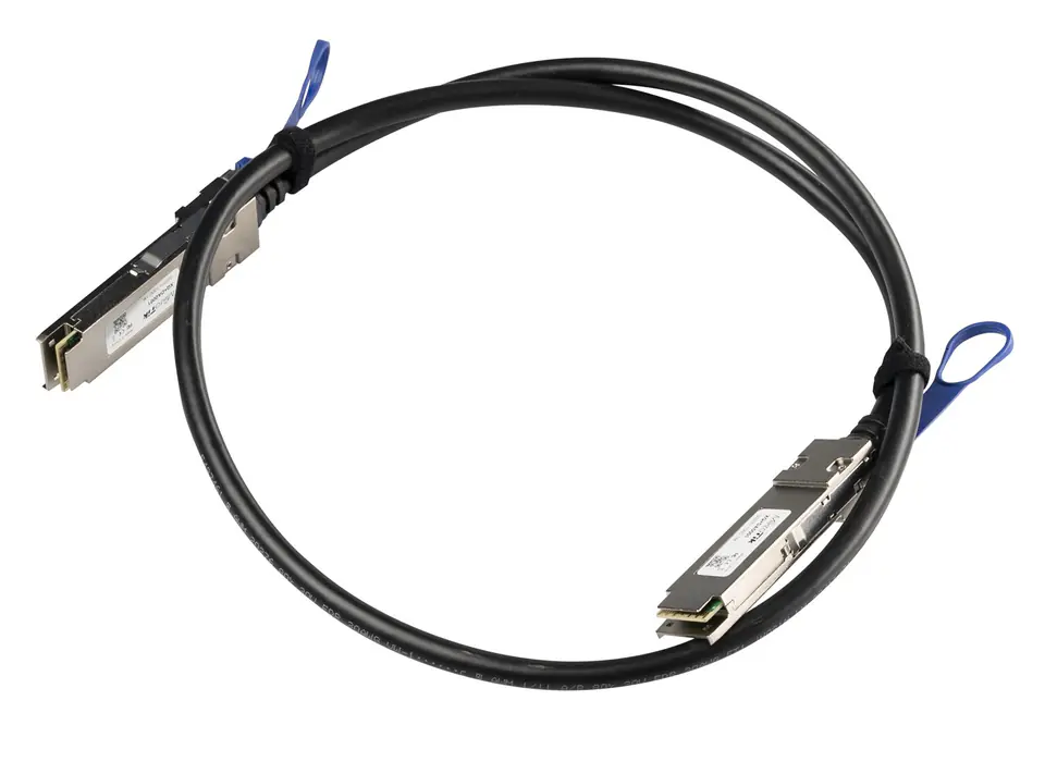 ⁨Mikrotik XQ+DA0001 kabel InfiniBand / światłowodowy 1 m QSFP+ to QSFP+ / QSFP28 to QSFP28 Czarny⁩ w sklepie Wasserman.eu