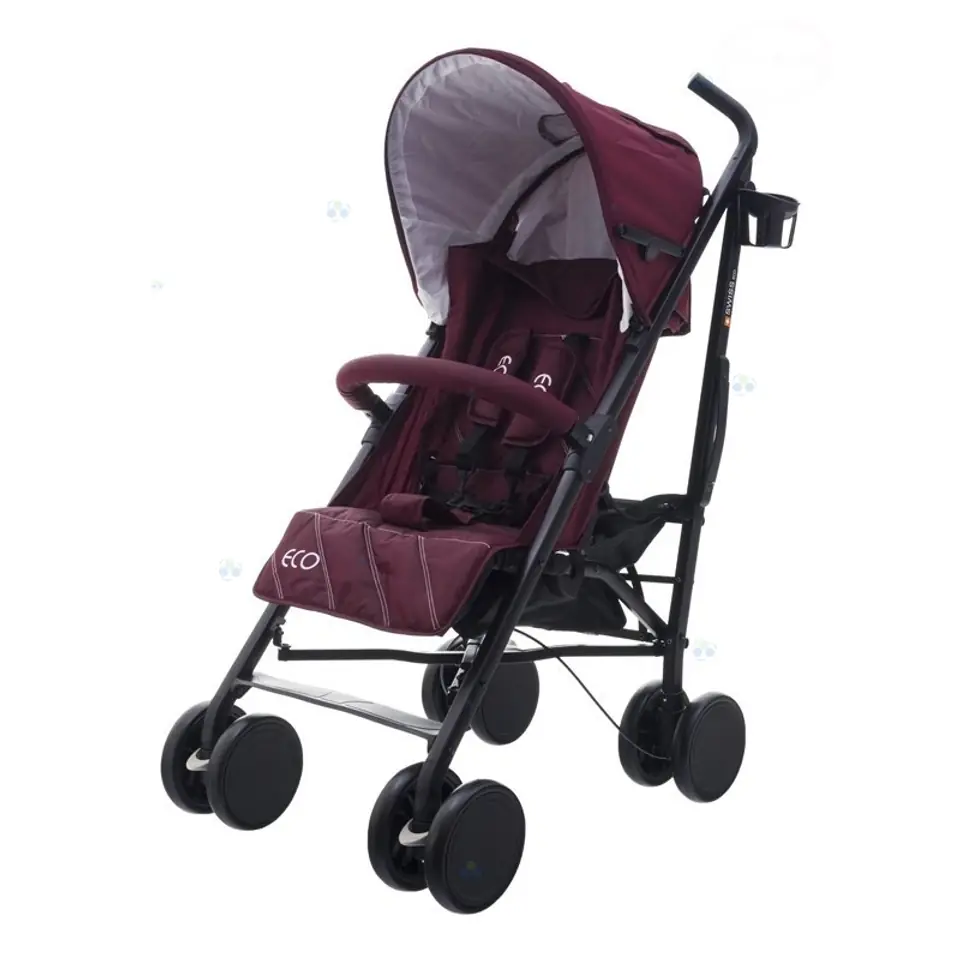 WÓZEK ECO SWISS DESIGN 300D BORDO #D1 Czerwony w sklepie Wasserman.eu