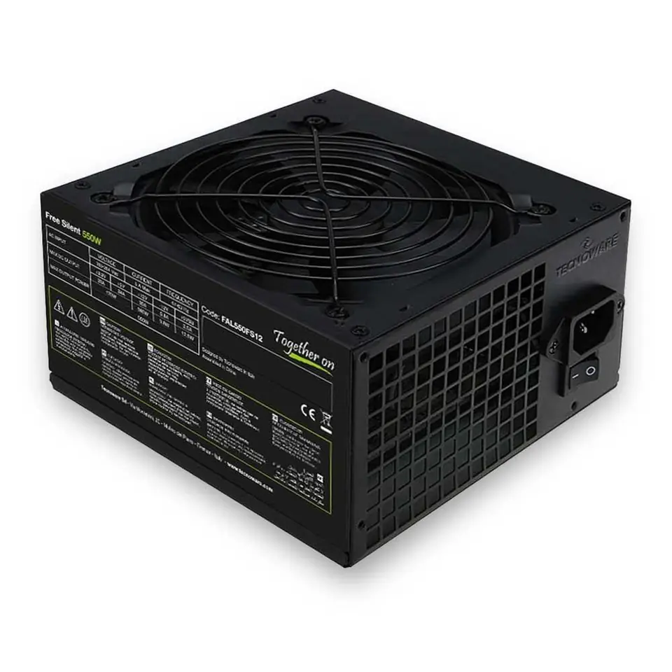 ⁨550W ATX POWER SUPPLY ENCLOSURE FAL550FS12 TECNOWARE⁩ at Wasserman.eu