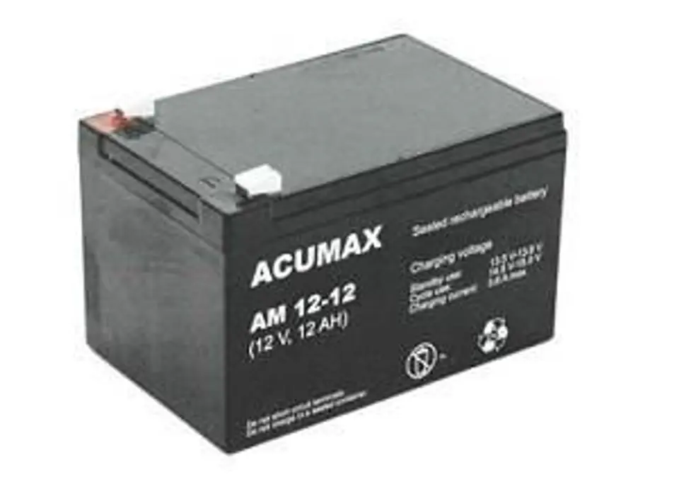⁨12V 12AH VRLA AM12-12 ACUMAX EMU BATTERY⁩ at Wasserman.eu