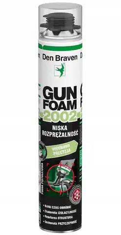 ⁨Piana pistoletowa niskorozprężna Gun Foam 750ml Piana Gunfoam 2002 pist. 750ml⁩ w sklepie Wasserman.eu