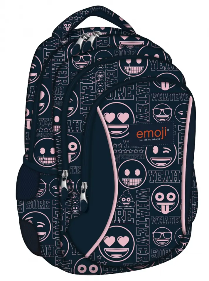 ⁨BACKPACK YOUTH EMOTICONS PINK BP-26 EMOJI⁩ at Wasserman.eu