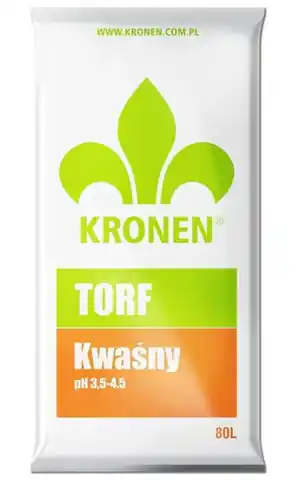 ⁨Ziemia Torf kwaśny Kronen 80L pH 3,5-4,5⁩ w sklepie Wasserman.eu