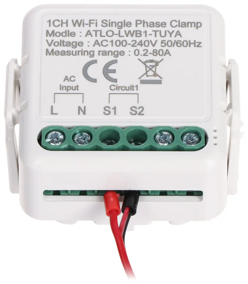 ⁨MONITOR ENERGII ELEKTRYCZNEJ ATLO-LWB1-TUYA JEDNOFAZOWY⁩ w sklepie Wasserman.eu
