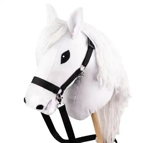 ⁨Skippi hobby horse z kantarem biały koń A3 duży⁩ w sklepie Wasserman.eu