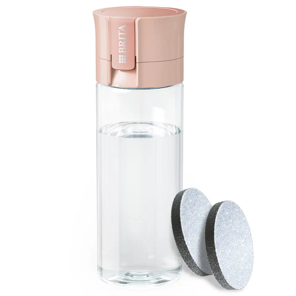 ⁨Brita Vital peach 2-disc filter bottle⁩ at Wasserman.eu