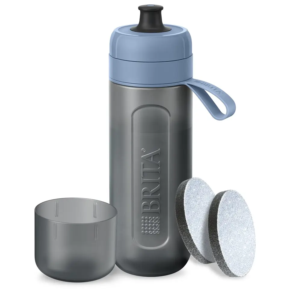 ⁨Brita Active blue 2-disc filter bottle⁩ at Wasserman.eu