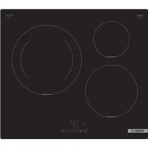 ⁨Bosch | PUJ611BB5E | Induction | Number of burners/cooking zones 3 | Touch | Timer | Black⁩ at Wasserman.eu