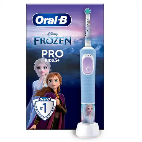 ⁨Oral-B | Vitality PRO Kids Frozen | Electric Toothbrush | Rechargeable | For kids | Number of brush heads included 1 | Number of teeth brushing modes 2 | Blue⁩ w sklepie Wasserman.eu
