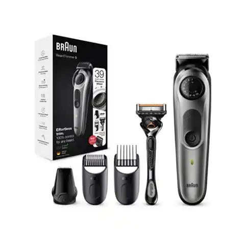 ⁨Braun | BT5360 | Beard Trimmer | Cordless and corded | Number of length steps 39 | Black/Silver⁩ at Wasserman.eu