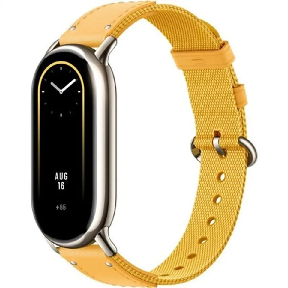 ⁨Xiaomi | Smart Band 8 Braided Strap | Yellow | Yellow | Strap material:  Nylon + leather | Adjustable length: 140-210mm⁩ w sklepie Wasserman.eu