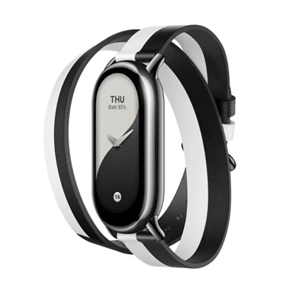 ⁨Xiaomi | Smart Band 8 Double | Black/White | PU coated leather⁩ w sklepie Wasserman.eu