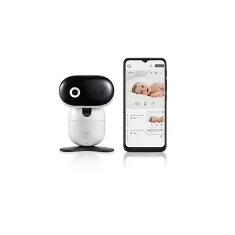 ⁨Motorola | L | Remote pan, tilt and zoom; Two-way talk; Secure and private connection; 24-hour event monitoring  and streaming; Wi-Fi connectivity for in-home and on-the-go viewing; Room temperature monitoring; Infrared night vision; High sensitivity micr⁩ at Wasserman.eu