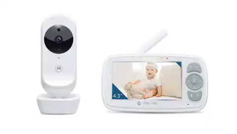 ⁨Motorola VM34 video baby monitor 300 m FHSS White⁩ at Wasserman.eu