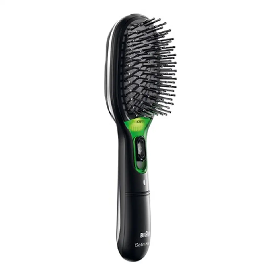 ⁨Braun Satin Hair 7 Adult Paddle hairbrush Black 1 pc(s)⁩ at Wasserman.eu