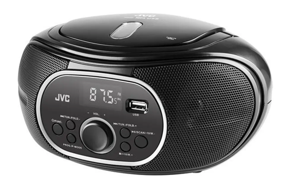 ⁨JVC radio RD-E221B Boombox black⁩ at Wasserman.eu