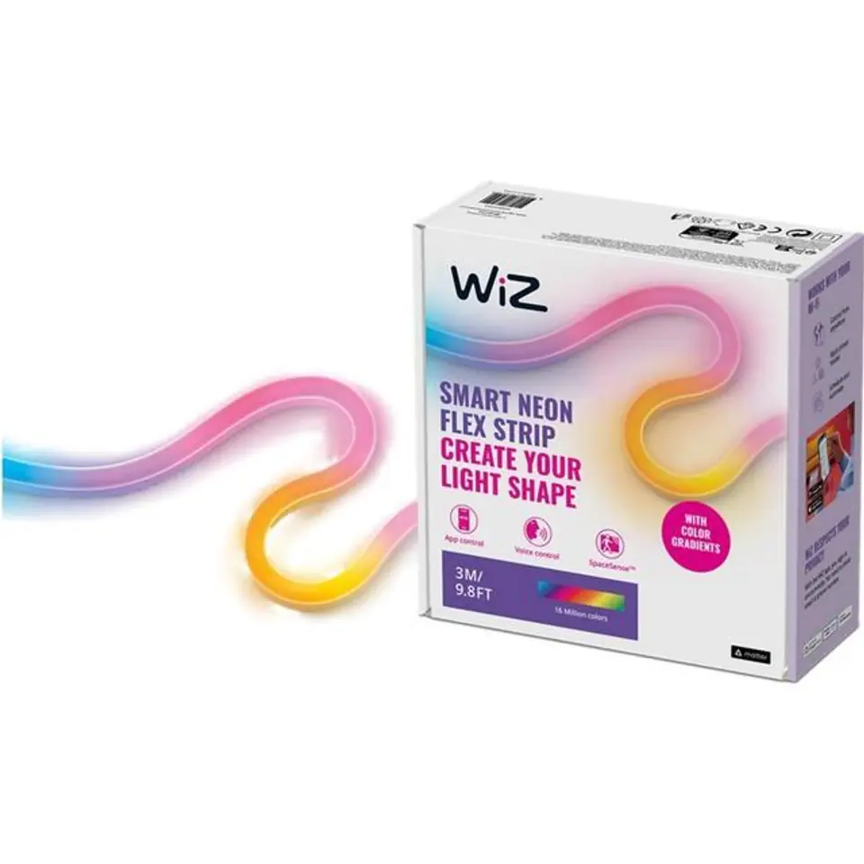 ⁨WiZ | Smart WiFi Neon Flex Lightstrip 3m Type-C | 24 W | RGB⁩ w sklepie Wasserman.eu