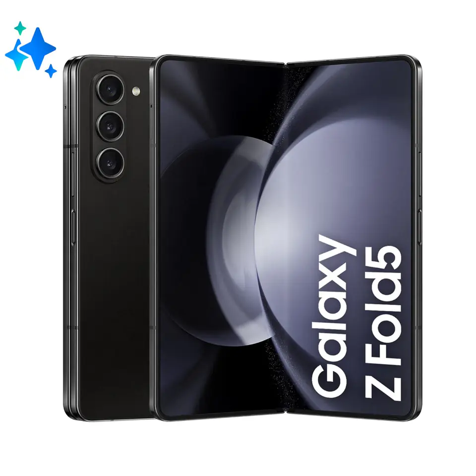 ⁨Smartfon Samsung Galaxy Z Fold 5 (F946B) 12/256GB 7,6" OLED 2176x1812 4400mAh Dual SIM 5G Phantom Black⁩ w sklepie Wasserman.eu