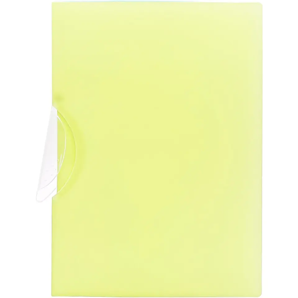 ⁨Skoroszyt z klipsem A4 PP pastel żółty SKP-A4-03 BIURFOL⁩ w sklepie Wasserman.eu