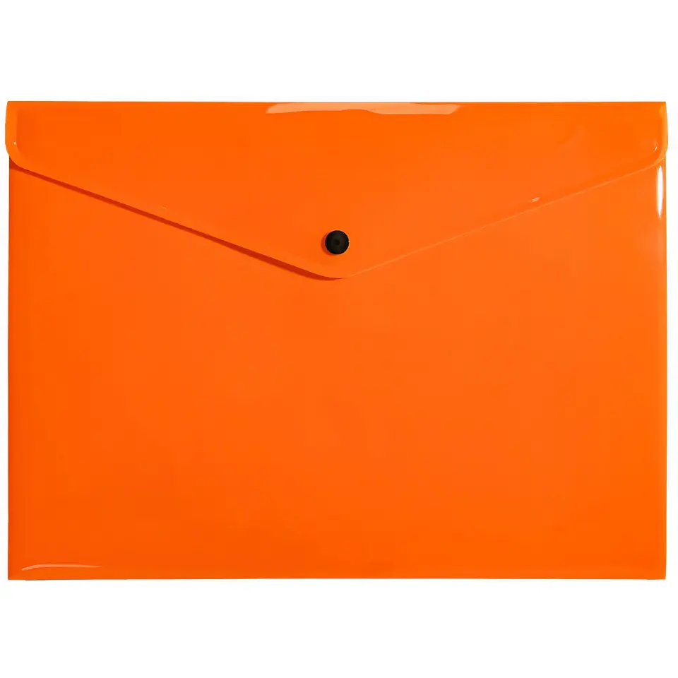 ⁨Teczka koperta A4 PP neon pomarańczowy TK-NEON-A4-04 BIURFOL⁩ w sklepie Wasserman.eu