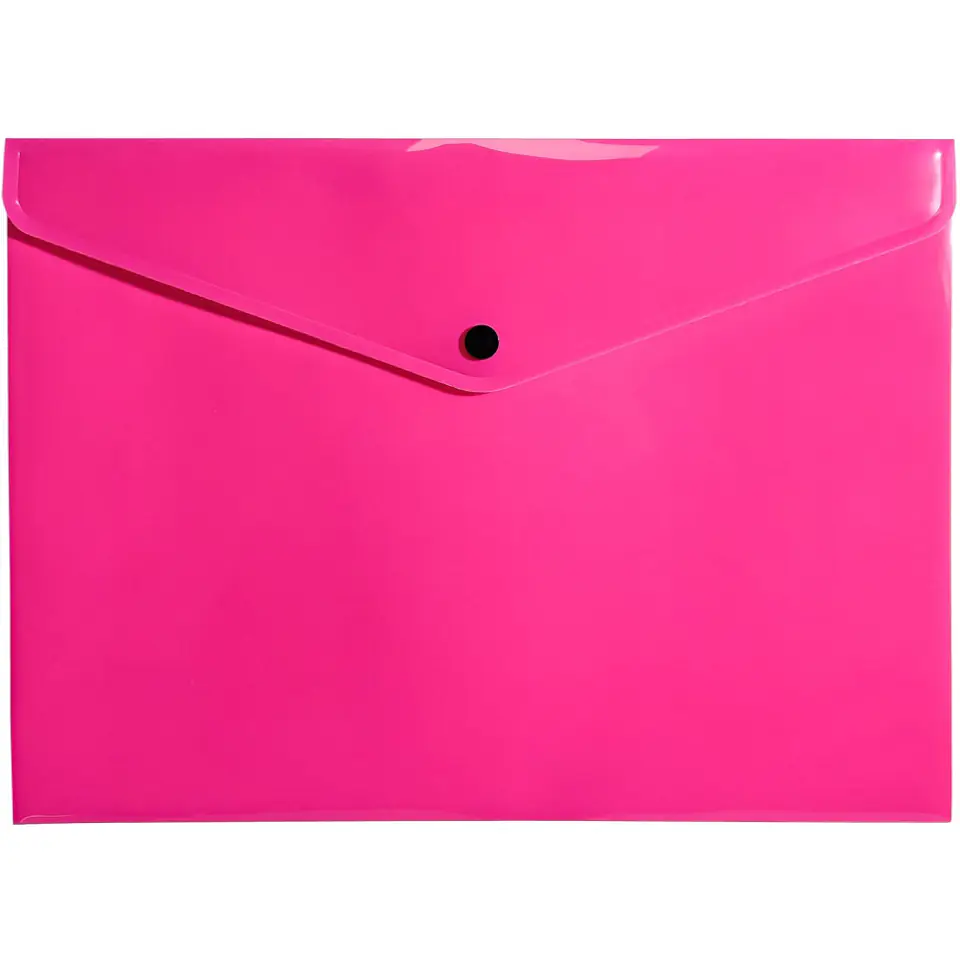 ⁨Teczka koperta A4 PP neon różowy TK-NEON-A4-01 BIURFOL⁩ w sklepie Wasserman.eu