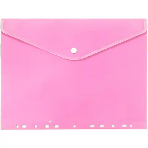 ⁨Teczka koperta A4 PP zawieszana pastel różowy TKZP-A4-01 BIURFOL⁩ w sklepie Wasserman.eu