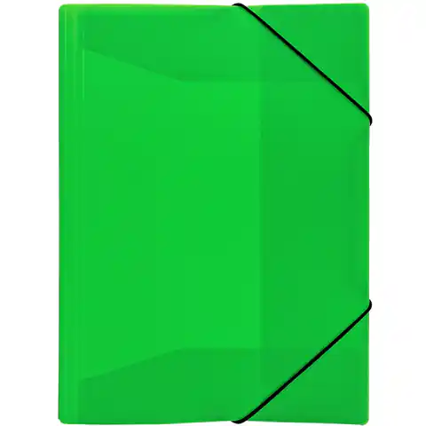 ⁨Teczka z gumką A4 PP neon zielony TG-NEON-A4-03 BIURFOL⁩ w sklepie Wasserman.eu