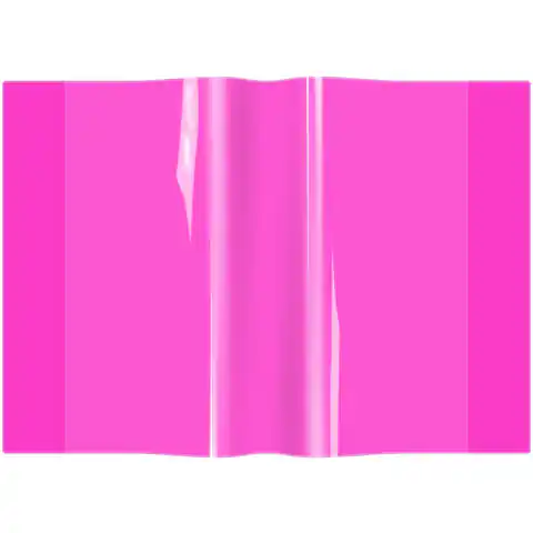⁨Okładka zeszytowa A4 pvc neon różowy (10) OZN-A4-01 BIURFOL⁩ w sklepie Wasserman.eu