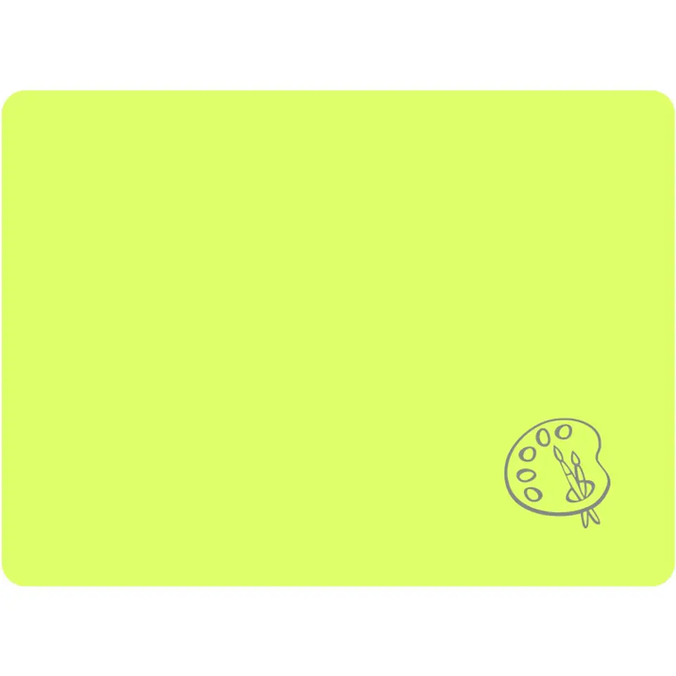 ⁨Podkładka na biurko do prac plastycznych 28x38cm A4 neonowy żółty PS-NEON-A4-02 BIURFOL⁩ w sklepie Wasserman.eu