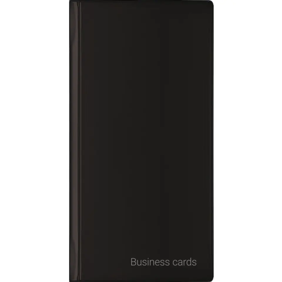 ⁨Wizytownik Etui na 96 wizytówek czarny WI-02 BIURFOL⁩ w sklepie Wasserman.eu