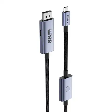 ⁨Adapter USB-C - DP Baseus 8K 1,5m (czarny)⁩ w sklepie Wasserman.eu