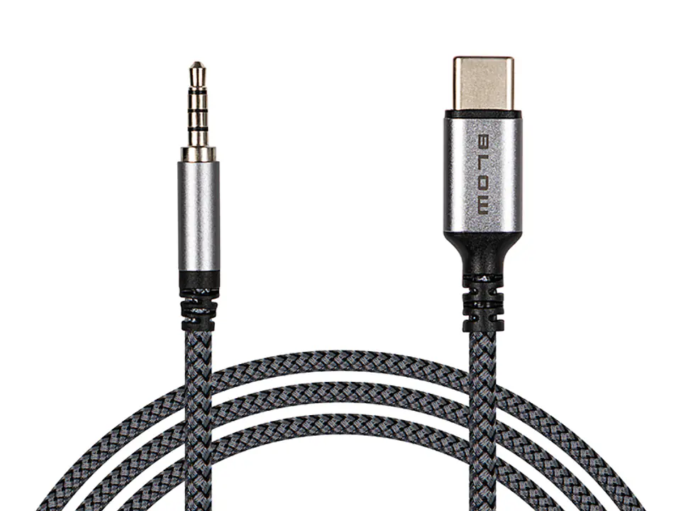 ⁨66-166# Przyłącze usb-c - jack 3,5  1,0m plecionka⁩ w sklepie Wasserman.eu