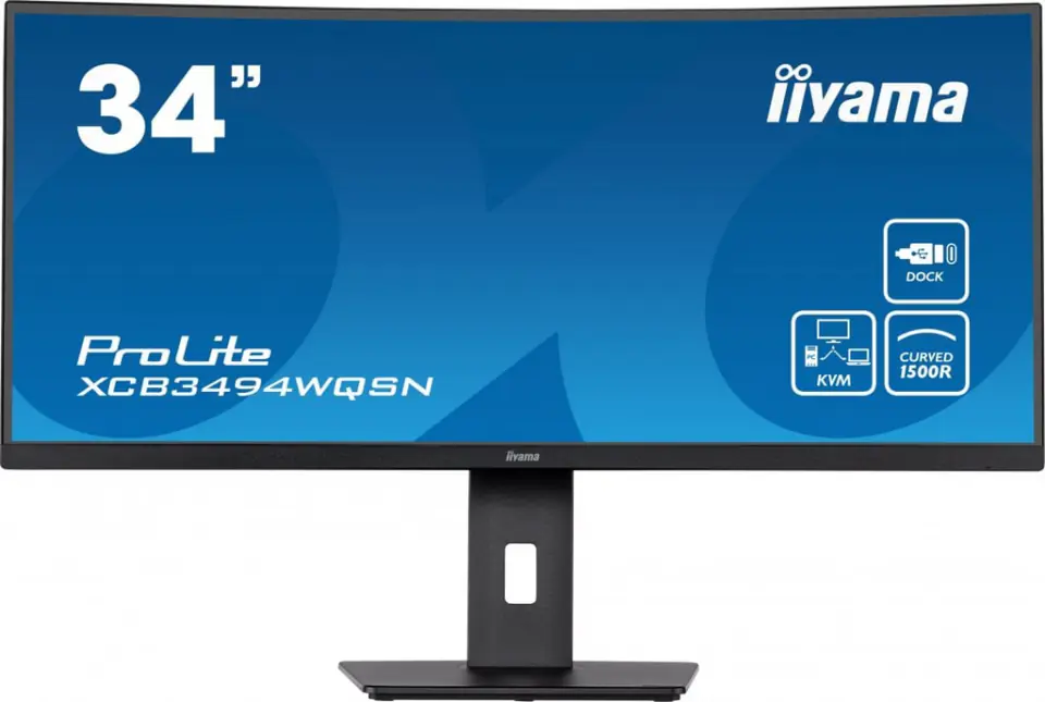 ⁨Monitor IIYAMA XCB3494WQSN-B5 (34" /120Hz /3440 x 1440 /Czarny)⁩ w sklepie Wasserman.eu