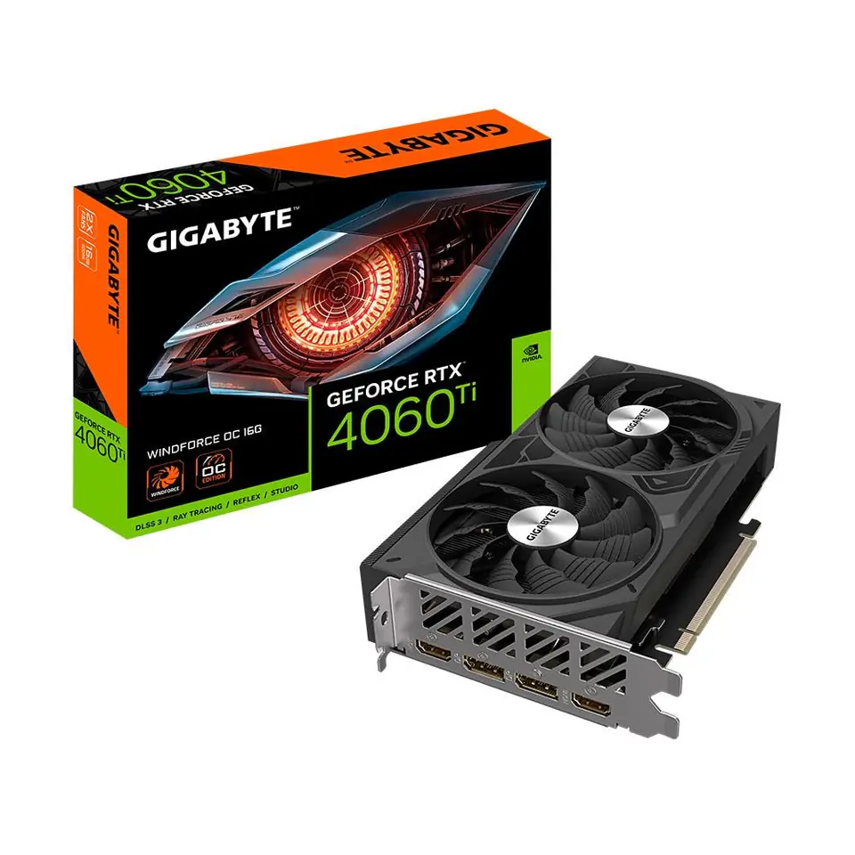 ⁨VGA PCIE16 RTX4060TI 16GB/GV-N406TWF2OC-16GD GIGABYTE⁩ w sklepie Wasserman.eu