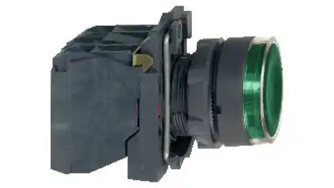 ⁨Przycisk sterowniczy podświetlany zielony kryty fi22 z samopowrotem bez żarówki 250V 1Z+1R XB5AW3365⁩ w sklepie Wasserman.eu