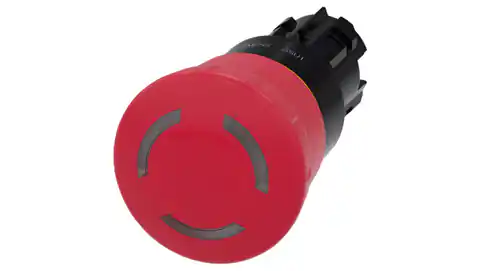 ⁨Przycisk bezpieczeństwa podświetlany 22mm tworzywo czerwony 40mm odbl. przez obrót IP69k SIRIUS ACT 3SU1001-1HB20-0AA0⁩ w sklepie Wasserman.eu