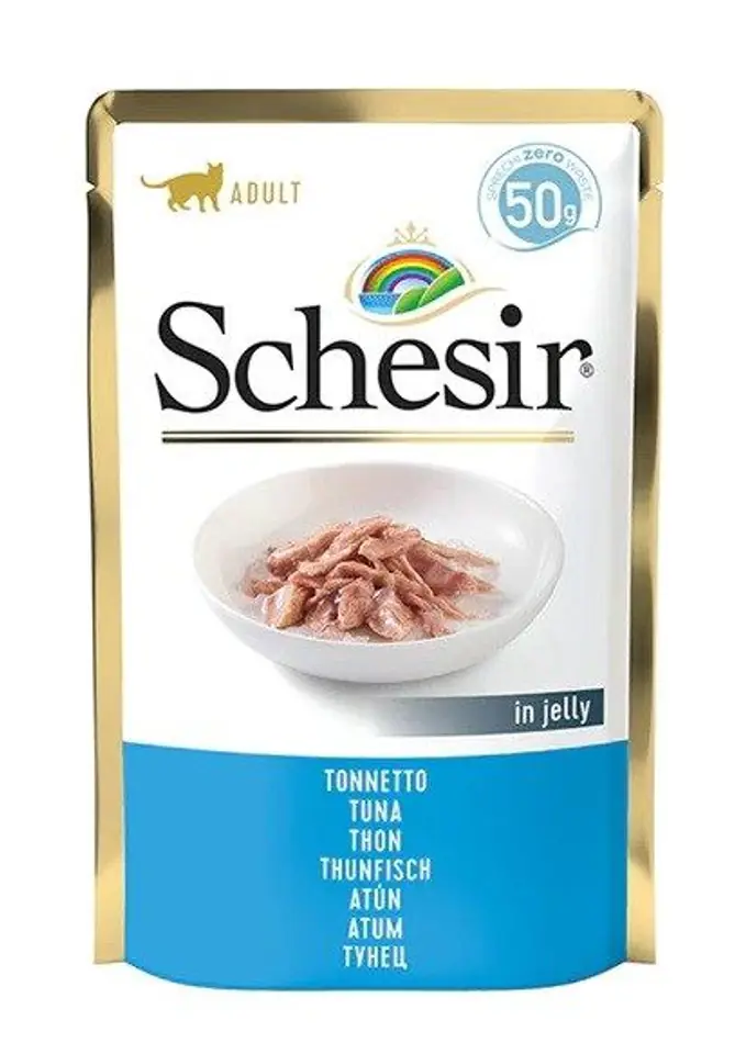 ⁨SCHESIR in jelly Tuna - wet cat food - 50 g⁩ at Wasserman.eu