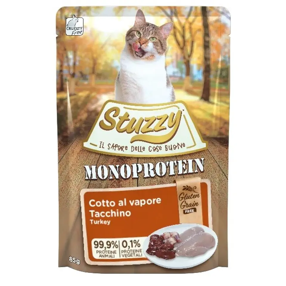 ⁨STUZZY dla kotów Monoprotein Indyk dla Dorosłych 85g⁩ w sklepie Wasserman.eu