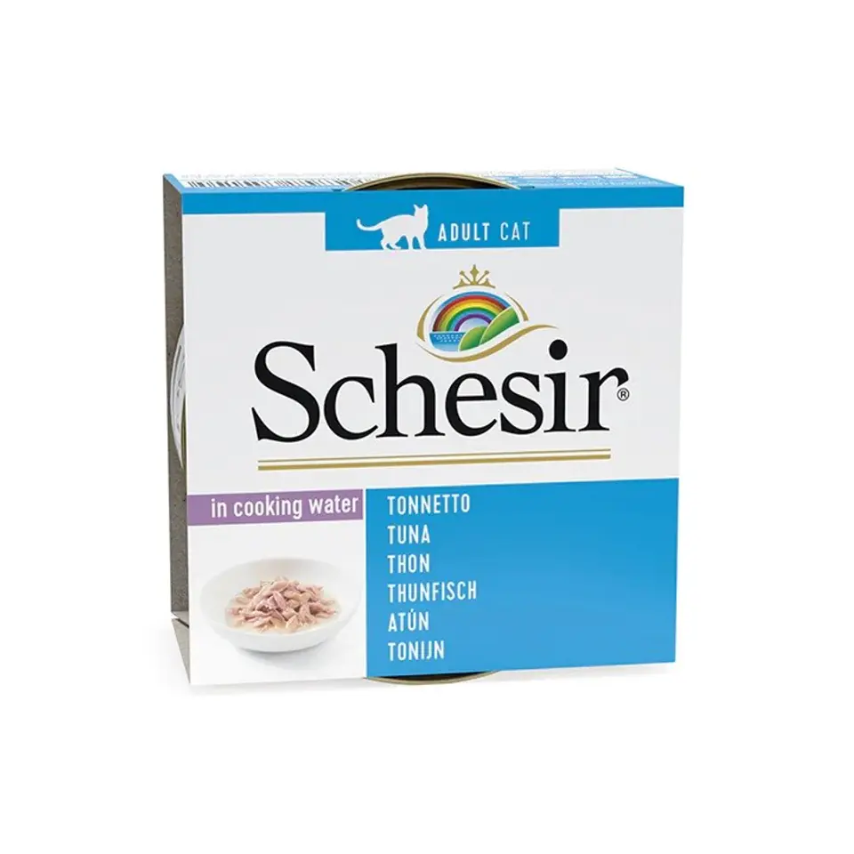 ⁨SCHESIR in cooking water Tuna - wet cat food - 85 g⁩ at Wasserman.eu