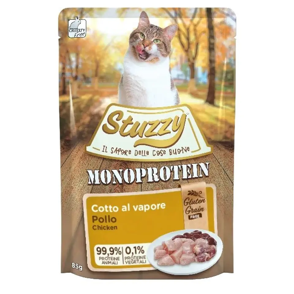 ⁨STUZZY dla kotów Monoprotein Drób dla Dorosłych 85g⁩ w sklepie Wasserman.eu