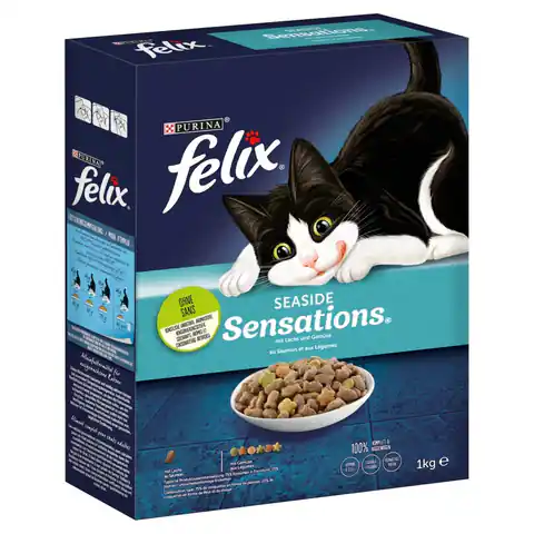 ⁨PURINA Felix Seaside Sensations Salmon - dry cat food - 1kg⁩ at Wasserman.eu