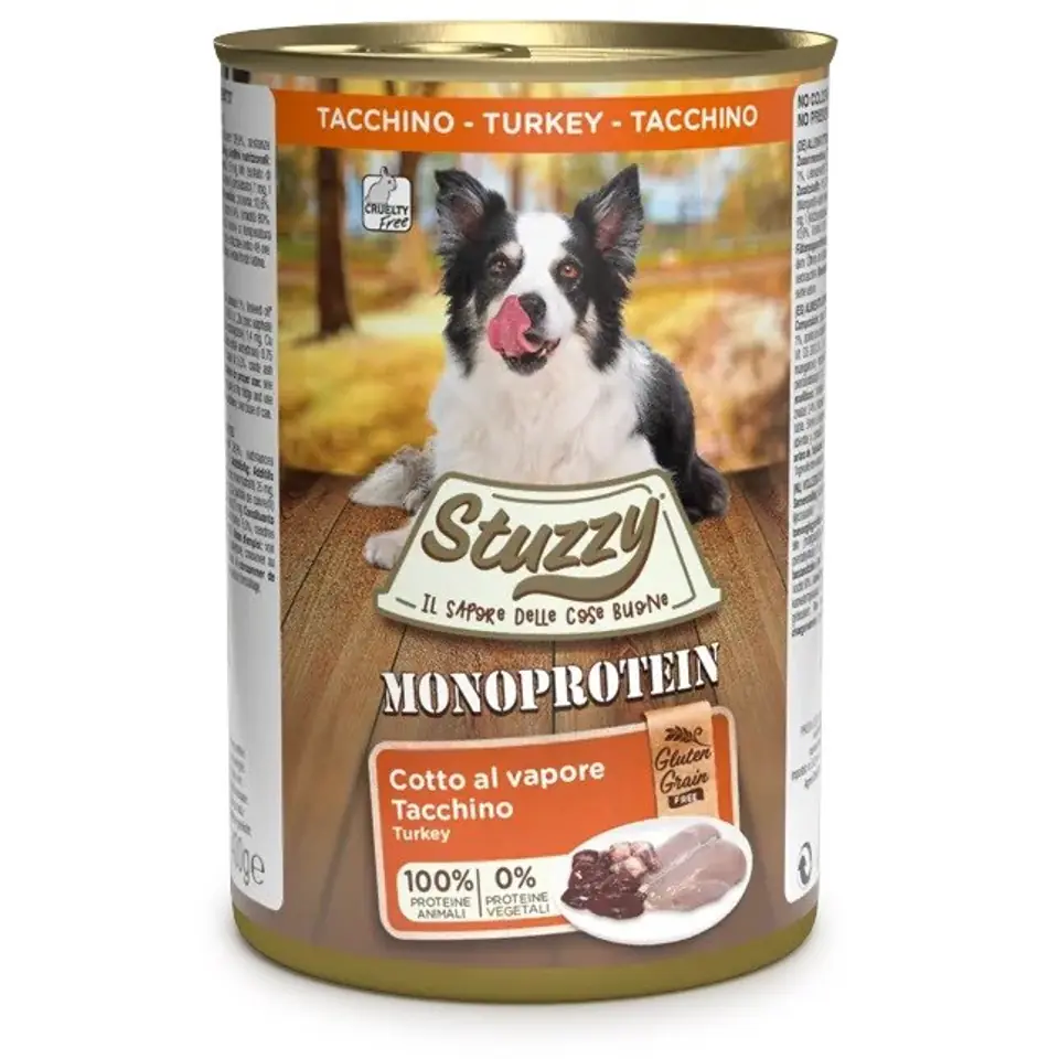 ⁨STUZZY dla psów Monoprotein Indyk 400g⁩ w sklepie Wasserman.eu