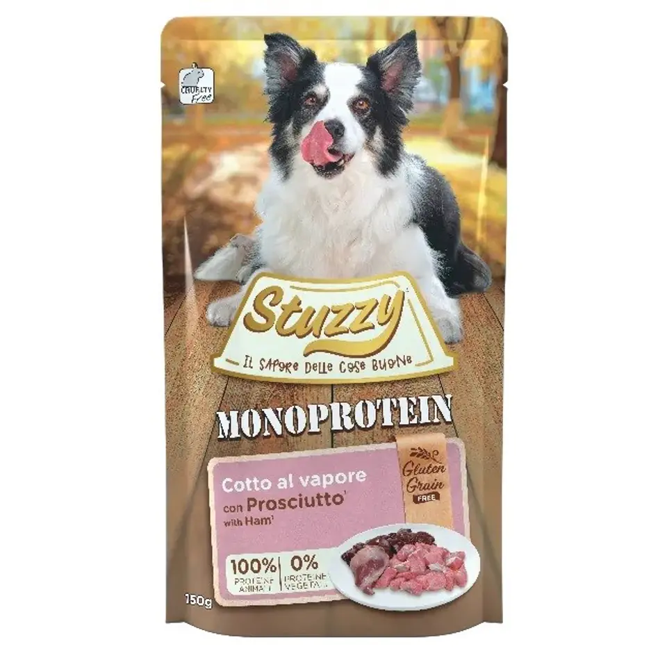 ⁨STUZZY dla psów Grain Free Monoprotein Szynkowe 150g⁩ w sklepie Wasserman.eu