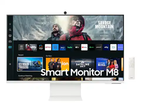 ⁨Samsung Smart Monitor LS32CM801UUXDU 32" VA 4K 16:9 4 ms 400 cd/m2 Biały ilość portów HDMI 1 60 Hz⁩ w sklepie Wasserman.eu