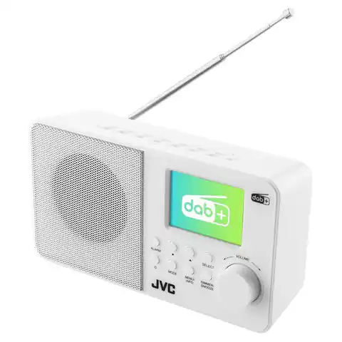 ⁨JVC DAB radio RA-E611W-DAB white⁩ at Wasserman.eu