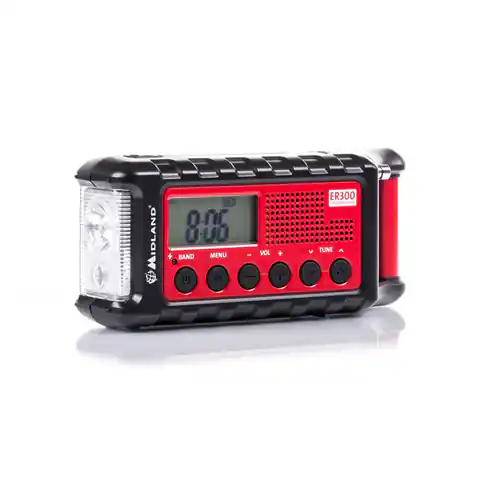 ⁨Radio alarmowe Midland ER300 z akumulatorem 2600mAh⁩ w sklepie Wasserman.eu