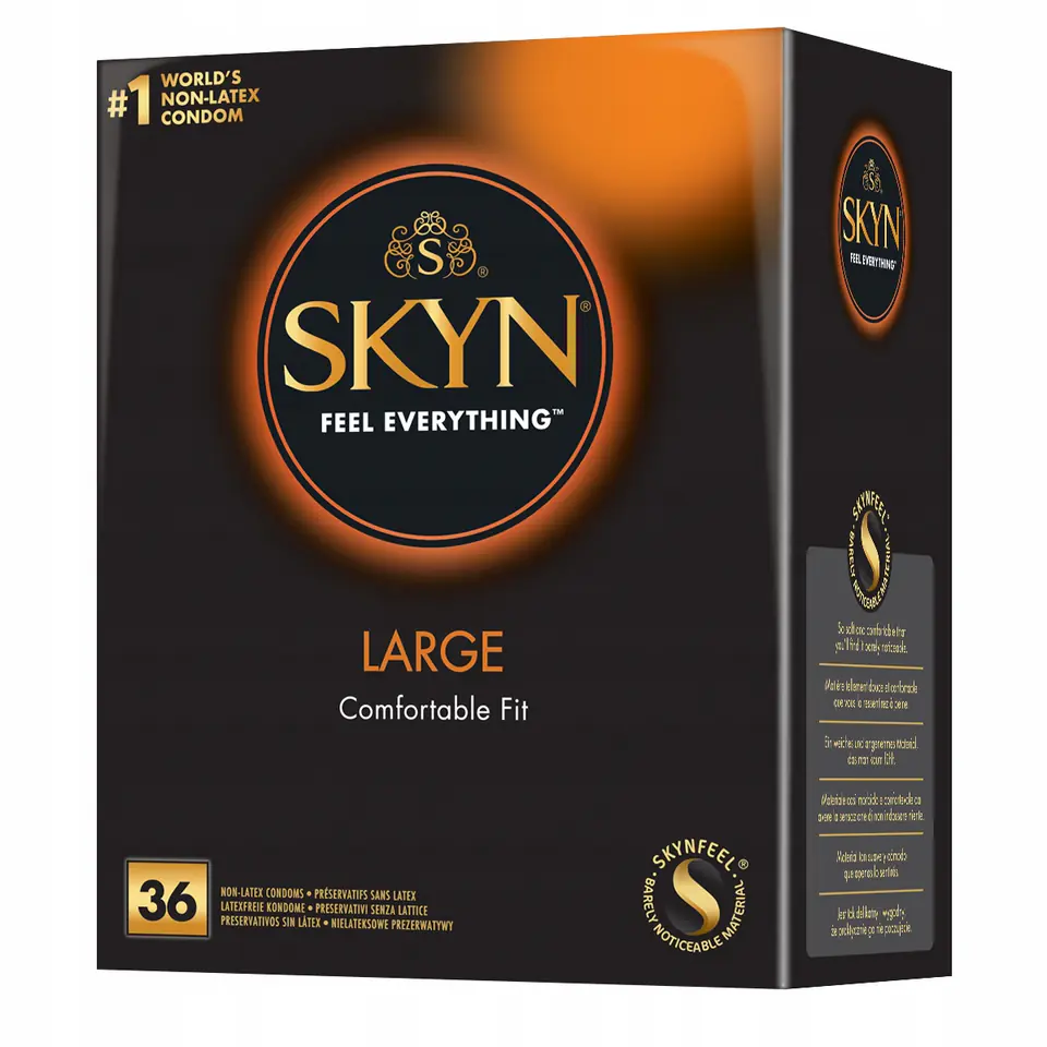 ⁨Unimil Skyn Large nielateksowe prezerwatywy 36szt⁩ w sklepie Wasserman.eu